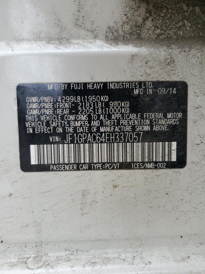 2014 Subaru Impreza Premium VIN: JF1GPAC64EH337057 Lot: 63844854