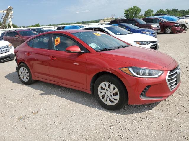  HYUNDAI ELANTRA 2018 Czerwony