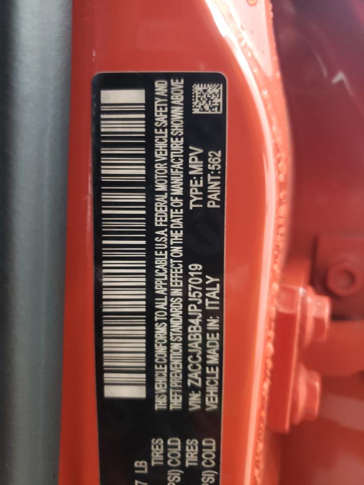 2018 Jeep Renegade Latitude VIN: ZACCJABB4JPJ57019 Lot: 61946814