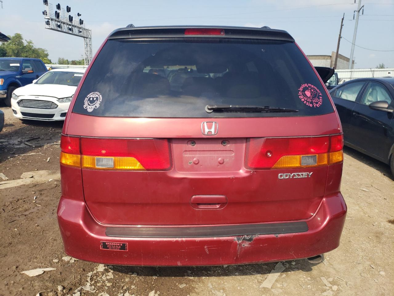 2003 Honda Odyssey Exl VIN: 5FNRL18003B001857 Lot: 64567554