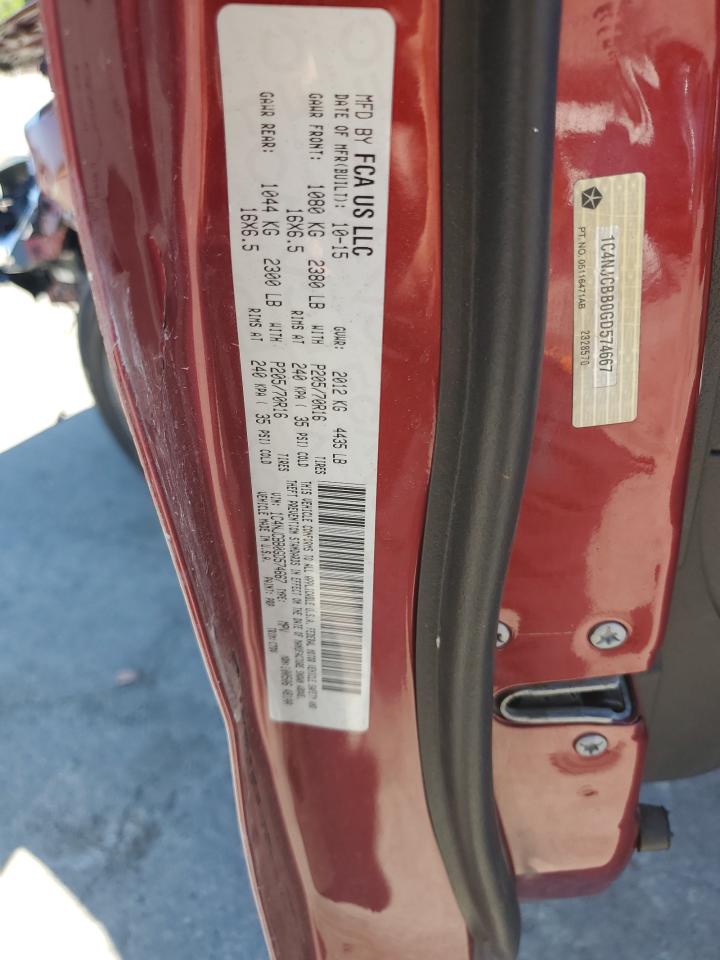 2016 Jeep Compass Sport VIN: 1C4NJCBB0GD574667 Lot: 60809284