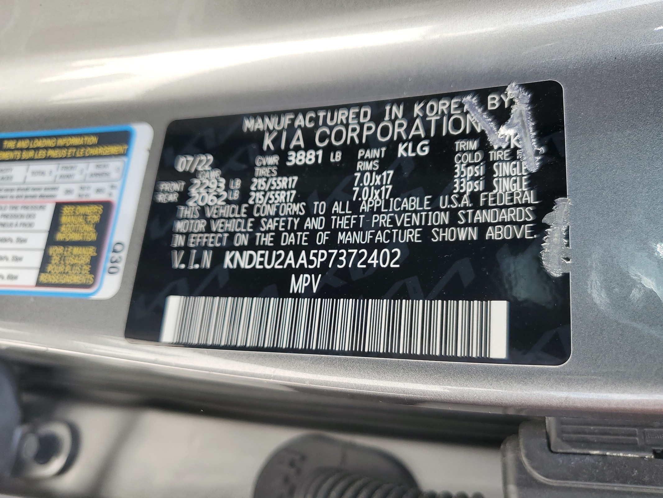 KNDEU2AA5P7372402 2023 Kia Seltos S