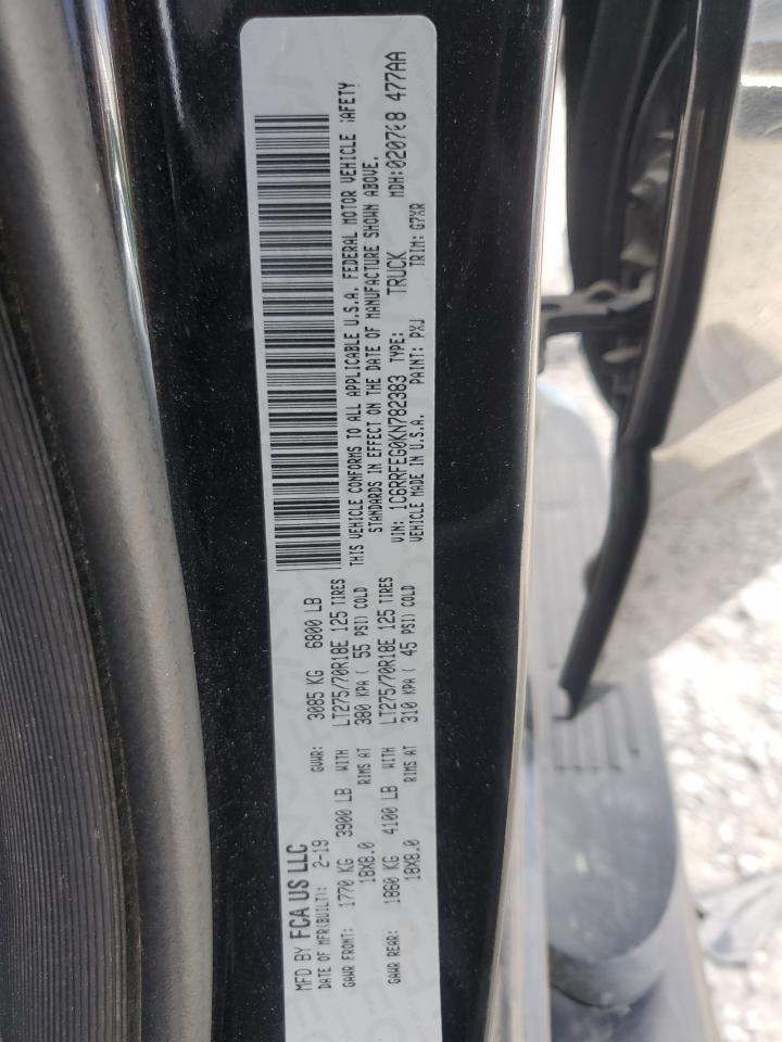 2019 Ram 1500 Rebel VIN: 1C6RRFEG0KN782383 Lot: 64599004