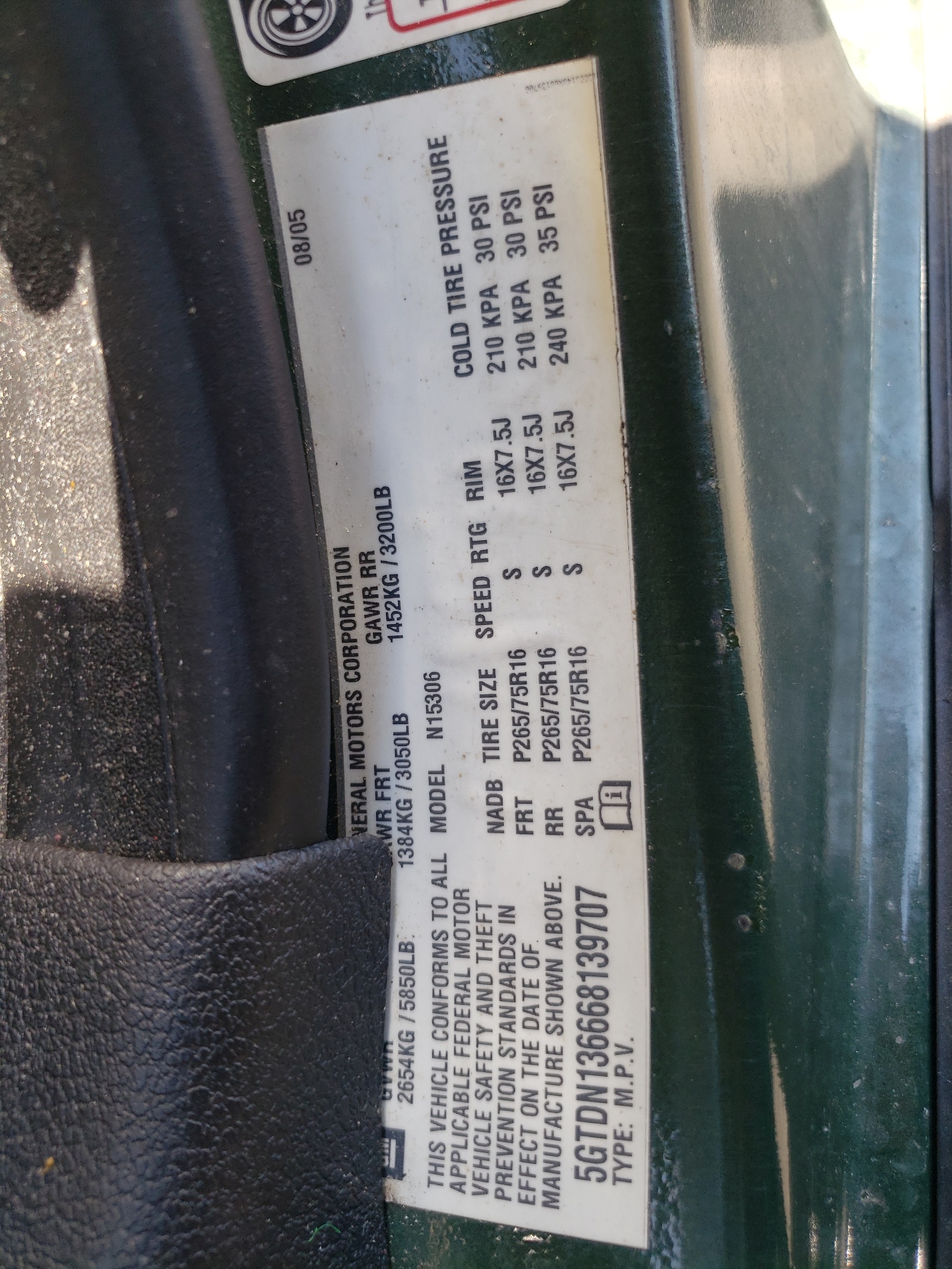 5GTDN136668139707 2006 Hummer H3