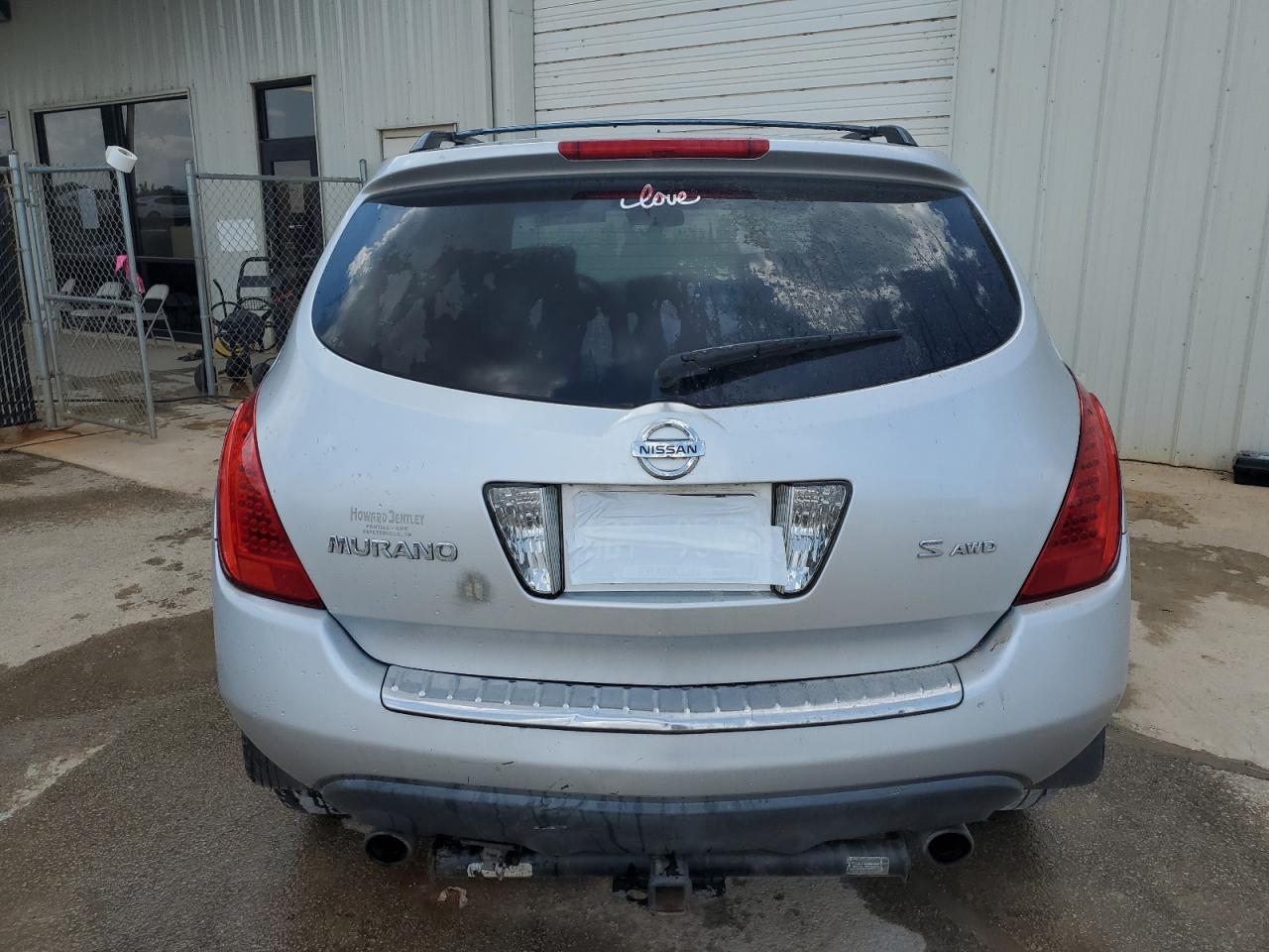 2007 Nissan Murano Sl VIN: JN8AZ08W97W643137 Lot: 63051154