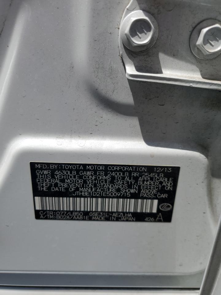 2014 Lexus Is 350 VIN: JTHBE1D21E5009715 Lot: 62258304