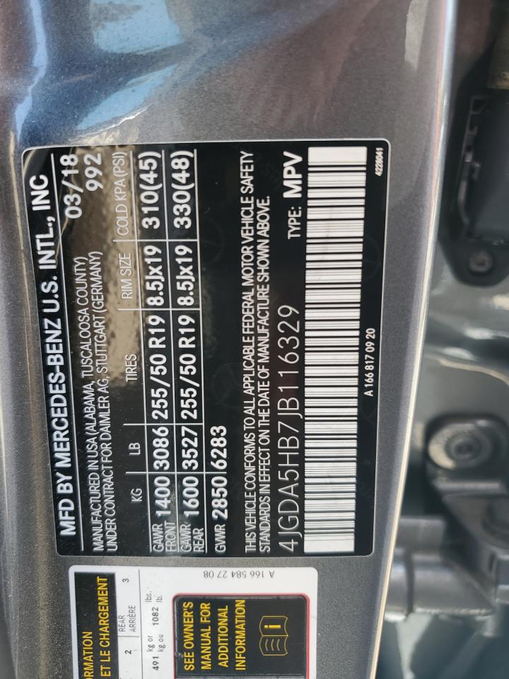 2018 Mercedes-Benz Gle 350 4Matic VIN: 4JGDA5HB7JB116329 Lot: 64990954