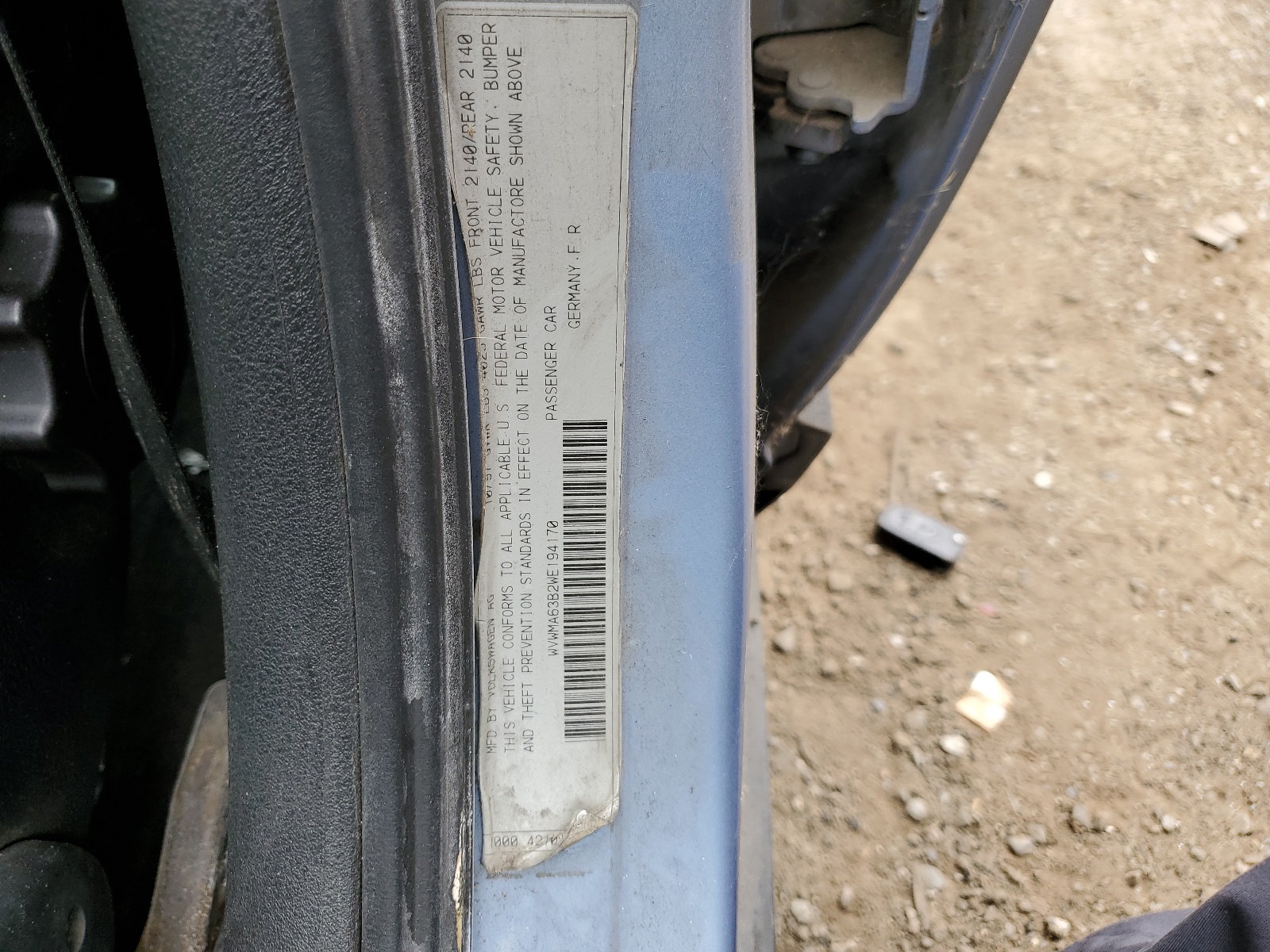 WVWMA63B2WE194170 1998 Volkswagen Passat Gls