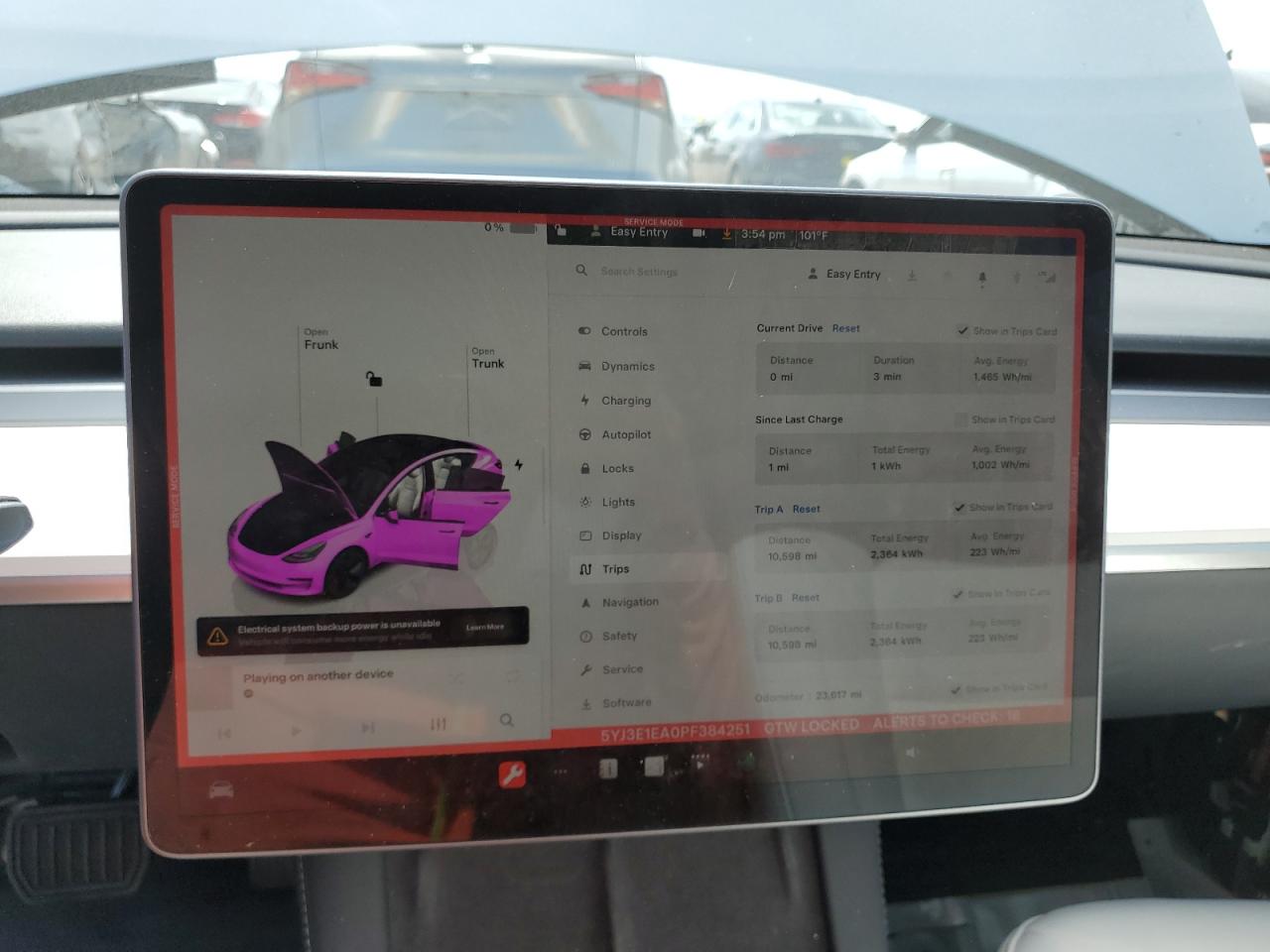 5YJ3E1EA0PF384251 2023 Tesla Model 3