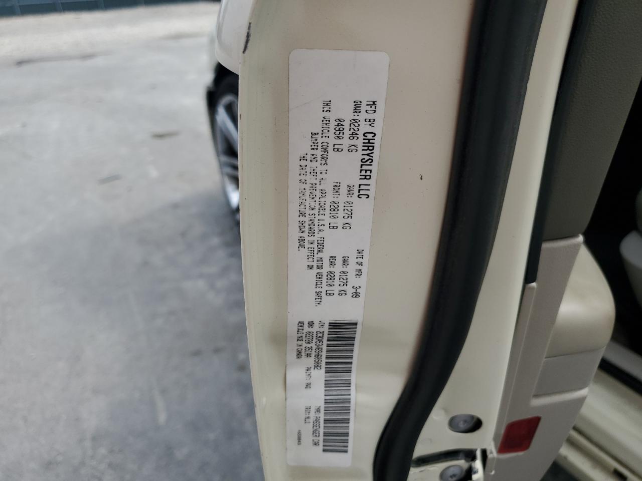 2009 Chrysler 300 Touring VIN: 2C3KA53V69H605082 Lot: 62114244