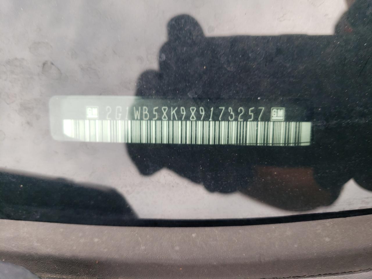 2008 Chevrolet Impala Ls VIN: 2G1WB58K989173257 Lot: 63595644