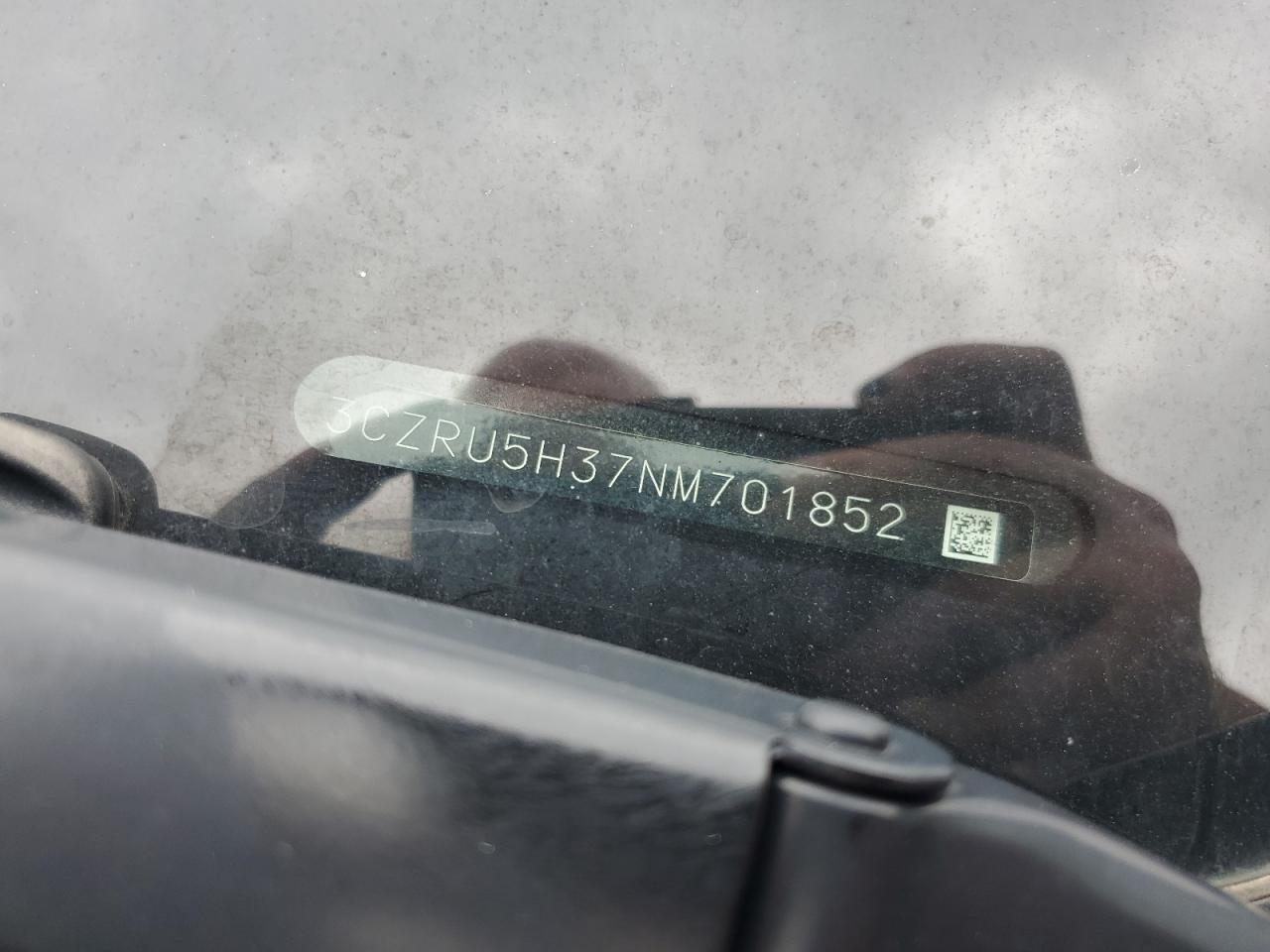 2022 Honda Hr-V Lx VIN: 3CZRU5H37NM701852 Lot: 64788954