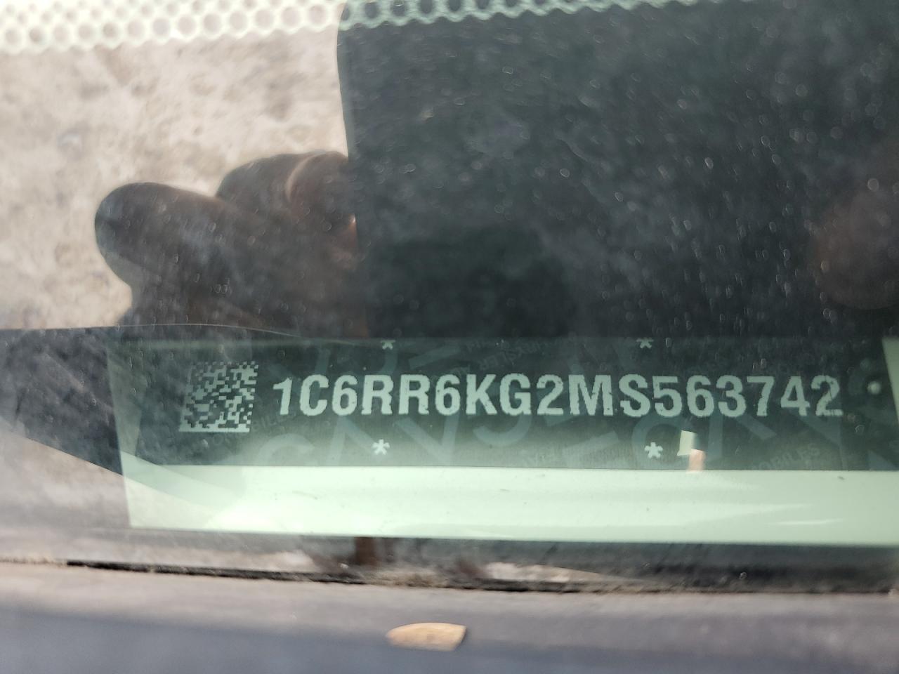 2021 Ram 1500 Classic Tradesman VIN: 1C6RR6KG2MS563742 Lot: 64669054