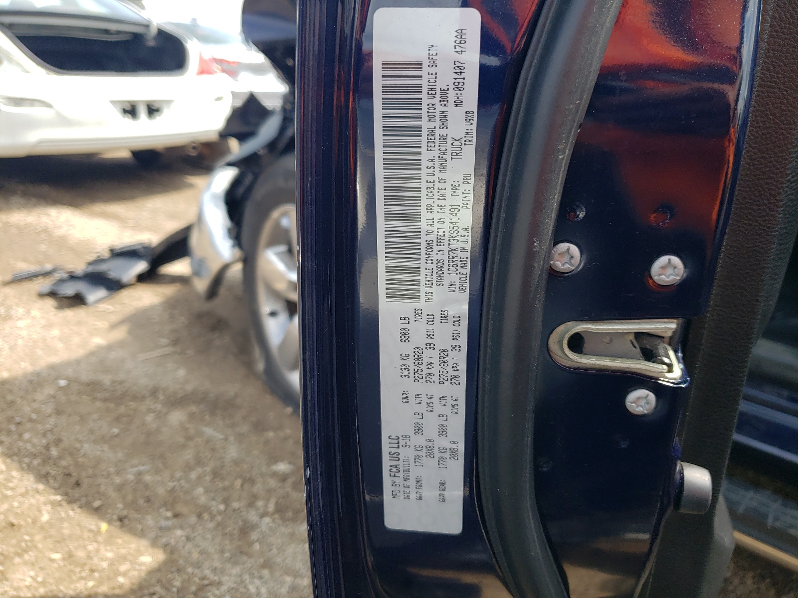 1C6RR7KT3KS541491 2019 Ram 1500 Classic Tradesman