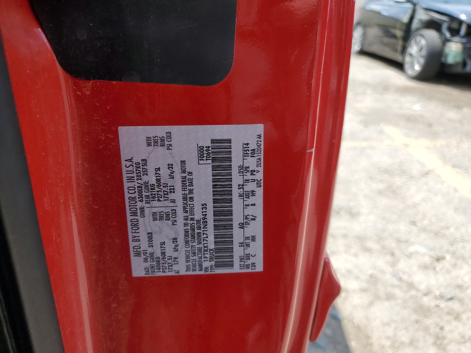 1FTRX17L71NB94135 2001 Ford F150