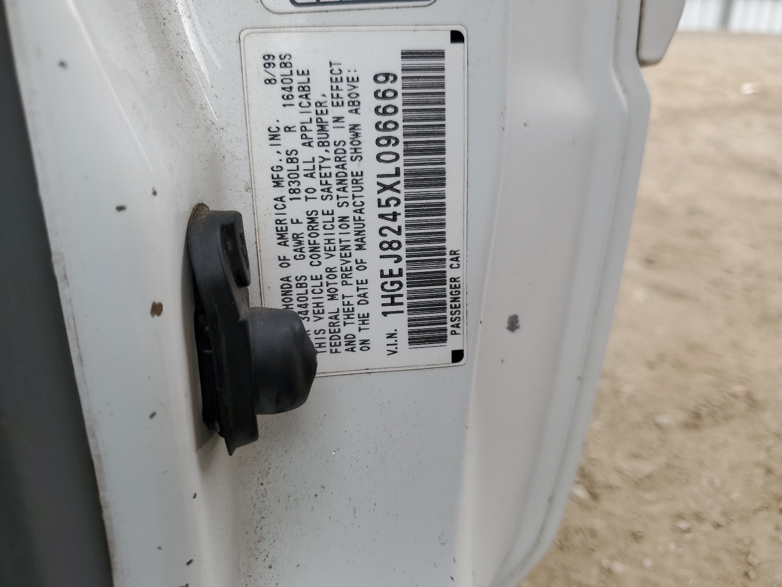 1HGEJ8245XL096669 1999 Honda Civic Ex