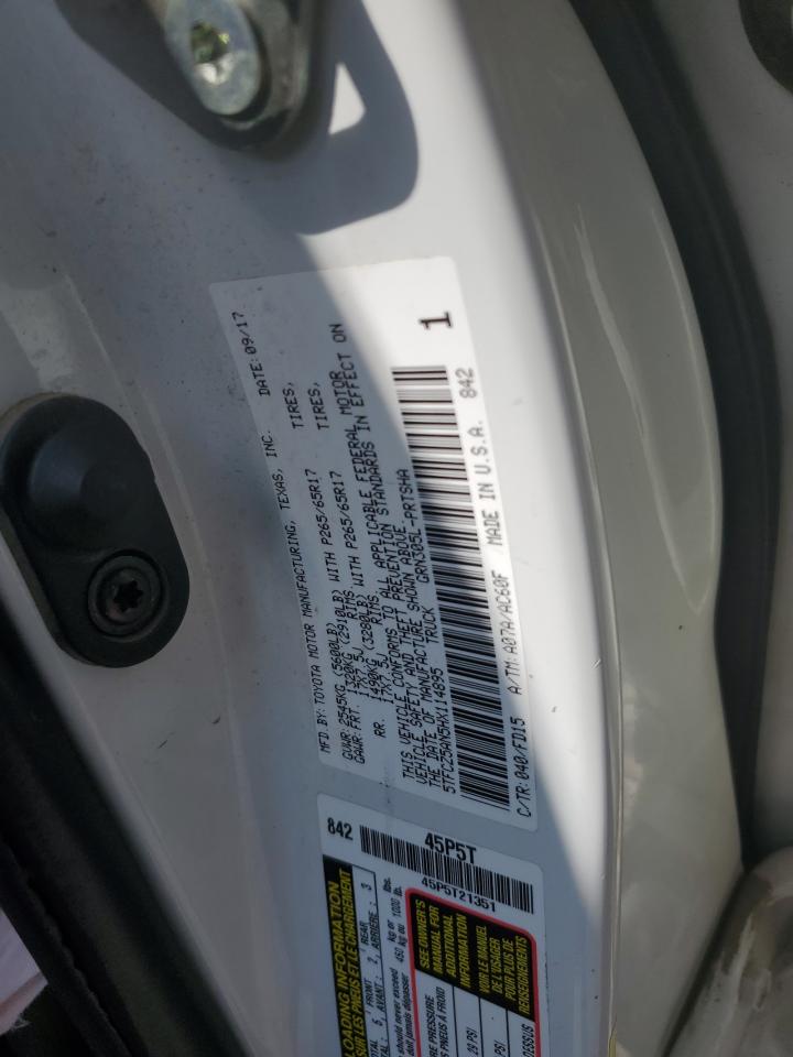 2017 Toyota Tacoma Double Cab VIN: 5TFCZ5AN5HX114895 Lot: 64771374