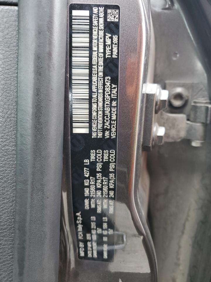 2016 Jeep Renegade Latitude VIN: ZACCJABTXGPD83473 Lot: 63549924