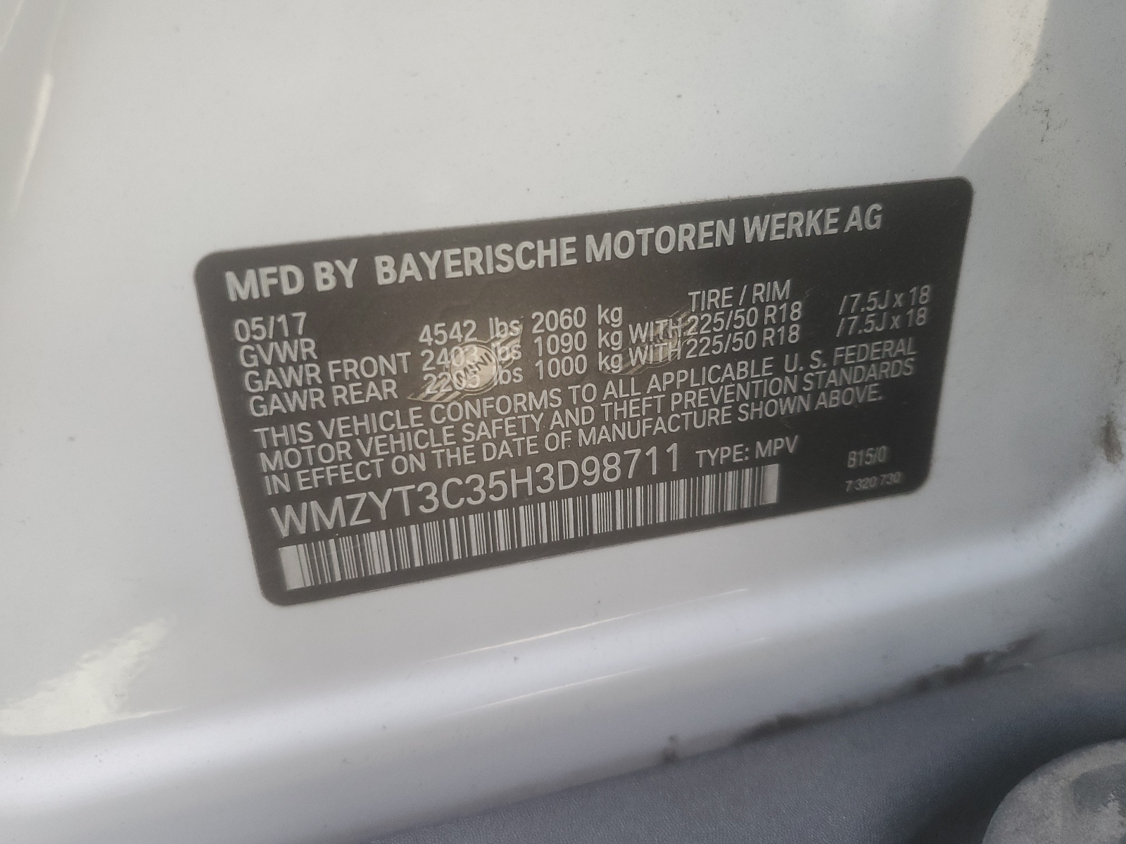 WMZYT3C35H3D98711 2017 Mini Cooper S Countryman