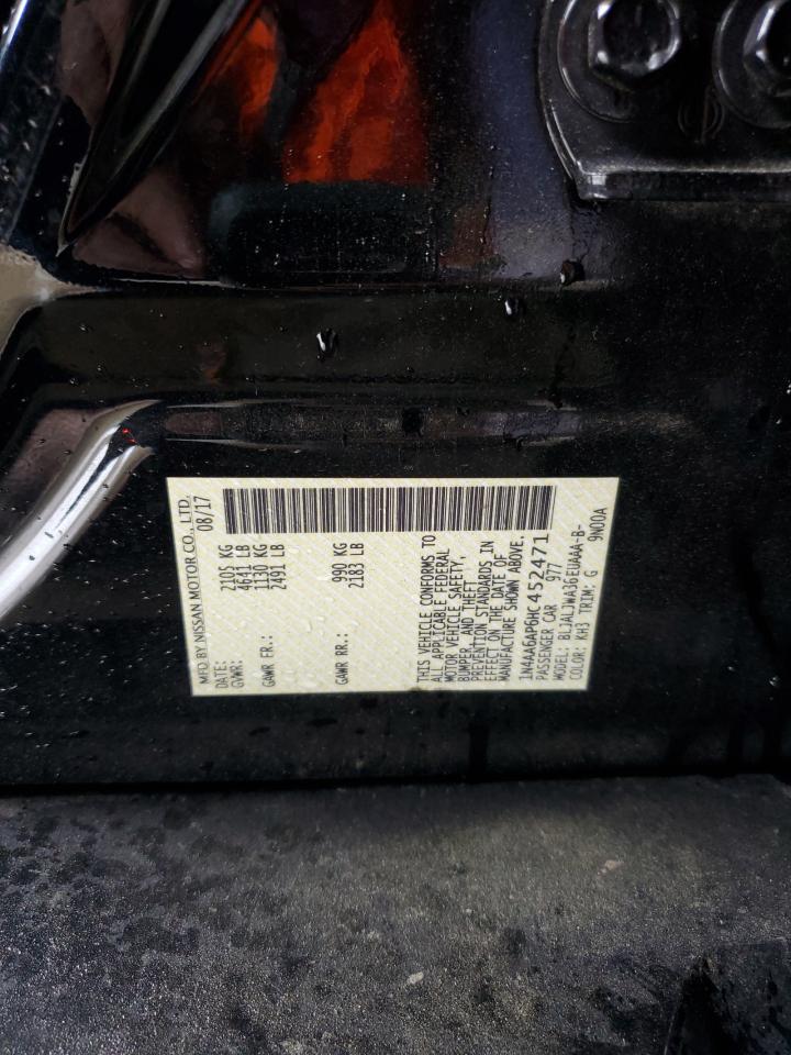 2017 Nissan Maxima 3.5S VIN: 1N4AA6AP6HC452471 Lot: 62795014