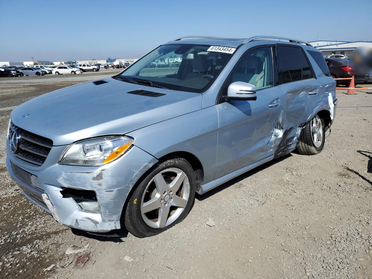 2014 Mercedes-Benz Ml 350 VIN: 4JGDA5JB0EA376027 Lot: 61343454