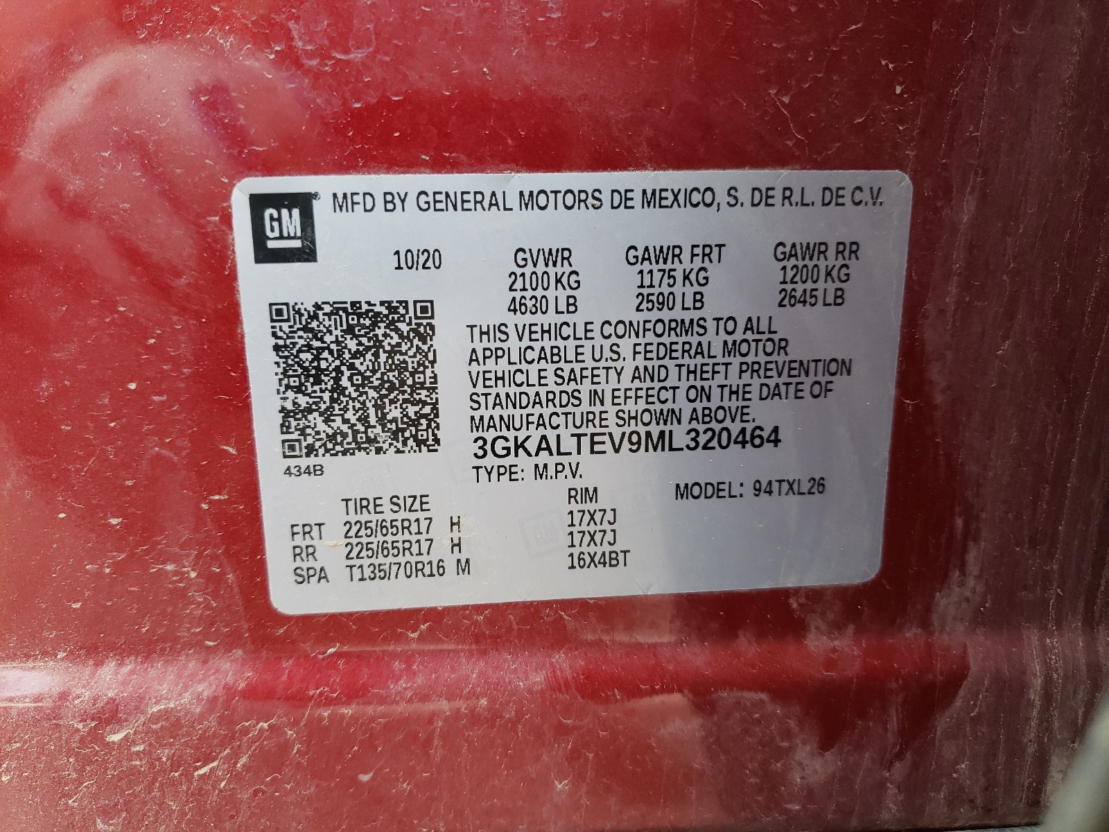 3GKALTEV9ML320464 2021 GMC Terrain Sle