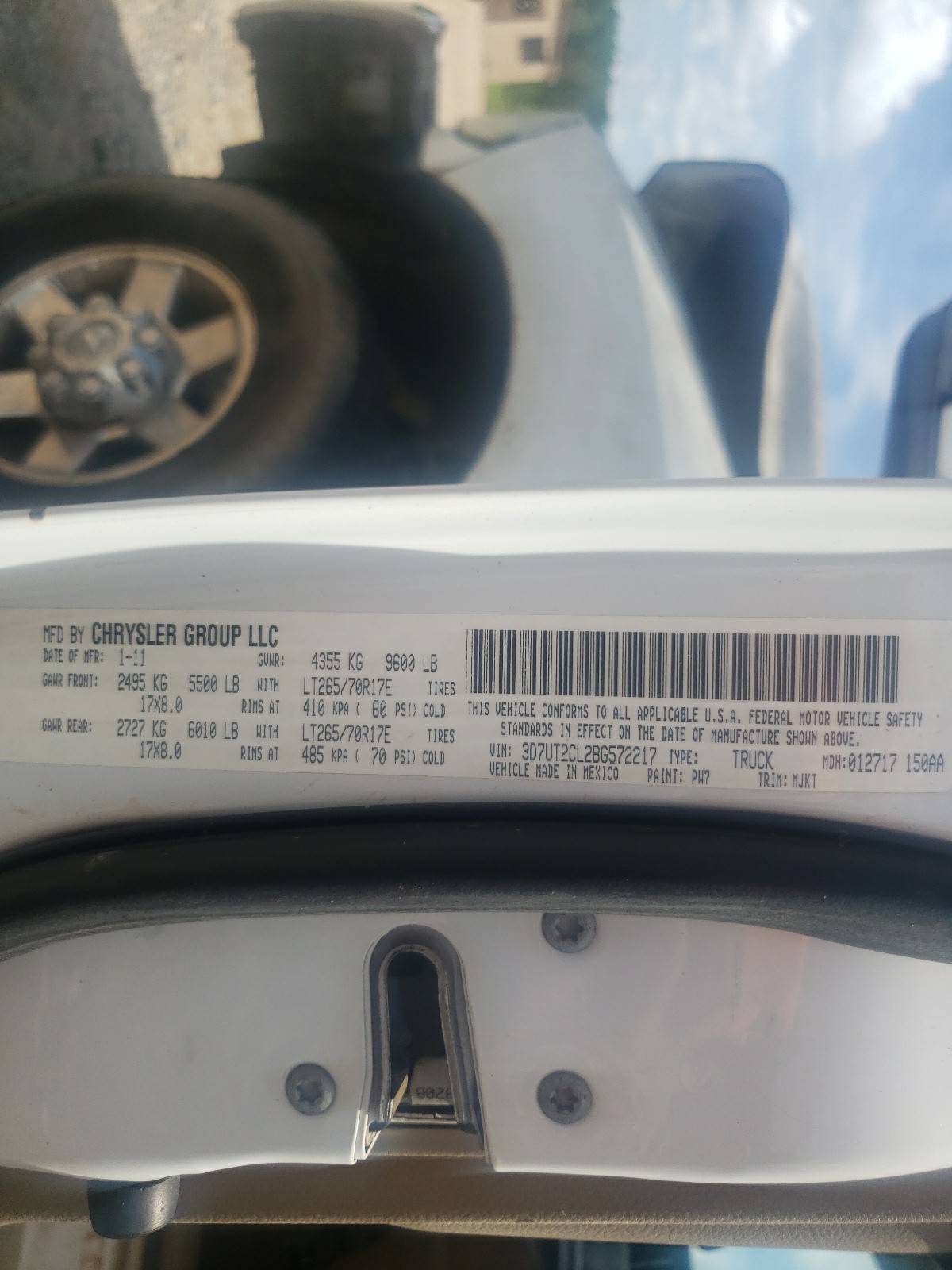 3D7UT2CL2BG572217 2011 Dodge Ram 2500