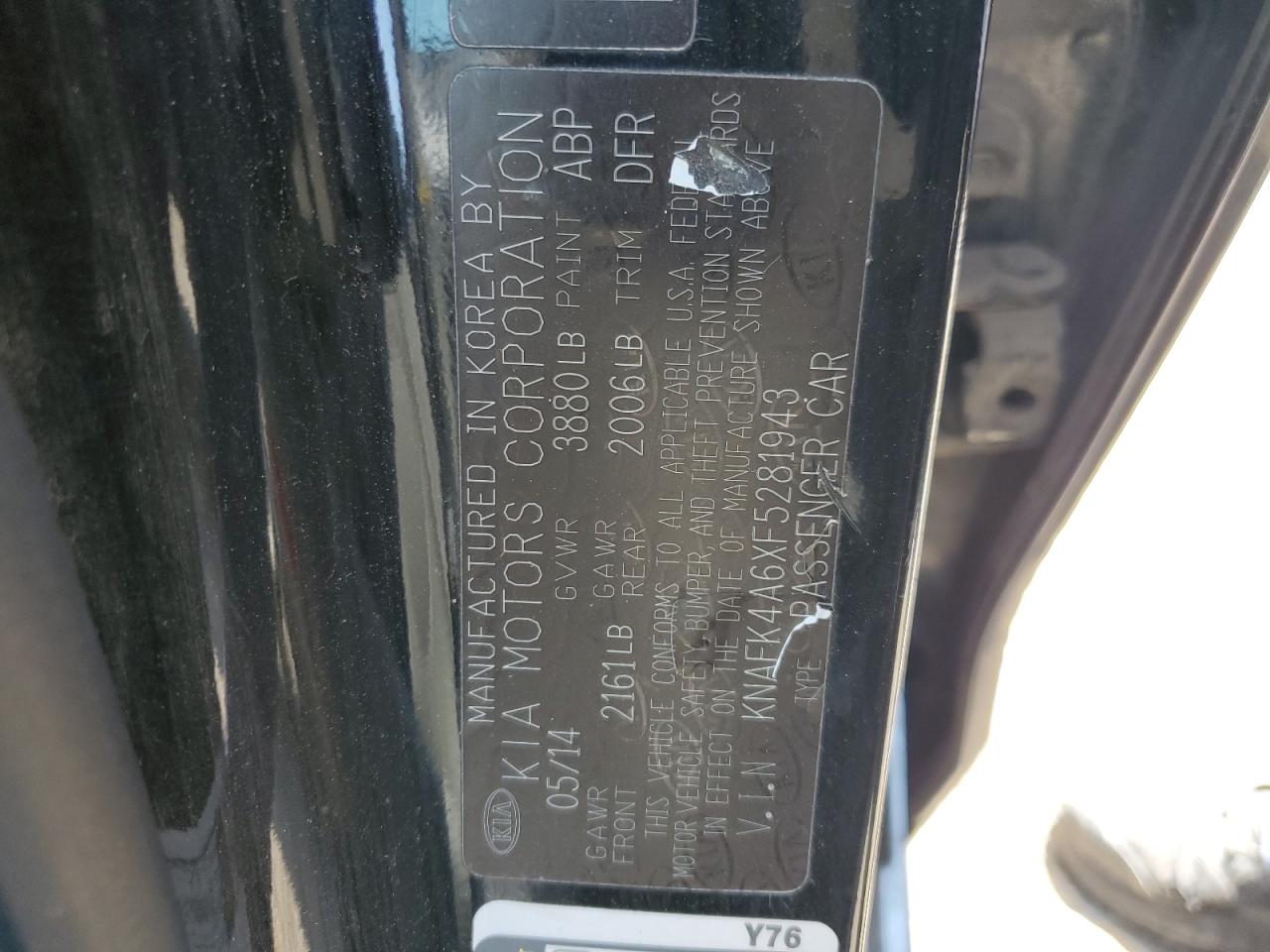 2015 Kia Forte Lx VIN: KNAFK4A6XF5281943 Lot: 64232934