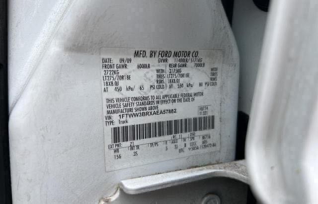 1FTWW3BRXAEA57882 2010 Ford F350 Super Duty