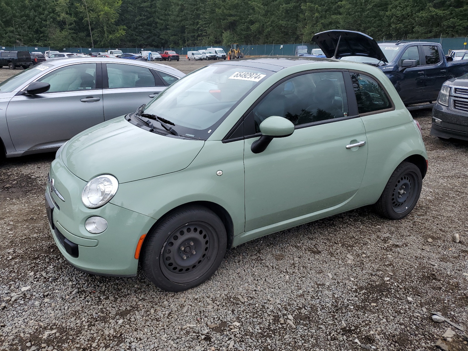 2012 Fiat 500 Pop vin: 3C3CFFAR0CT330485