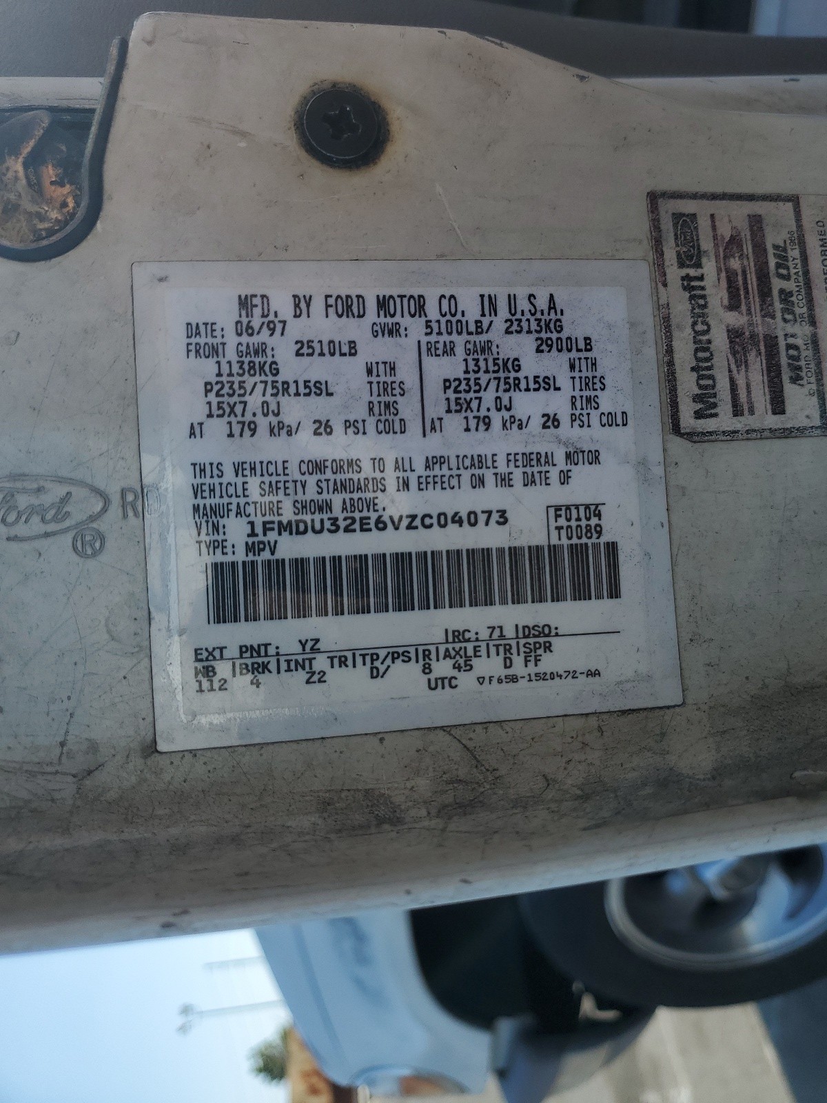 1FMDU32E6VZC04073 1997 Ford Explorer