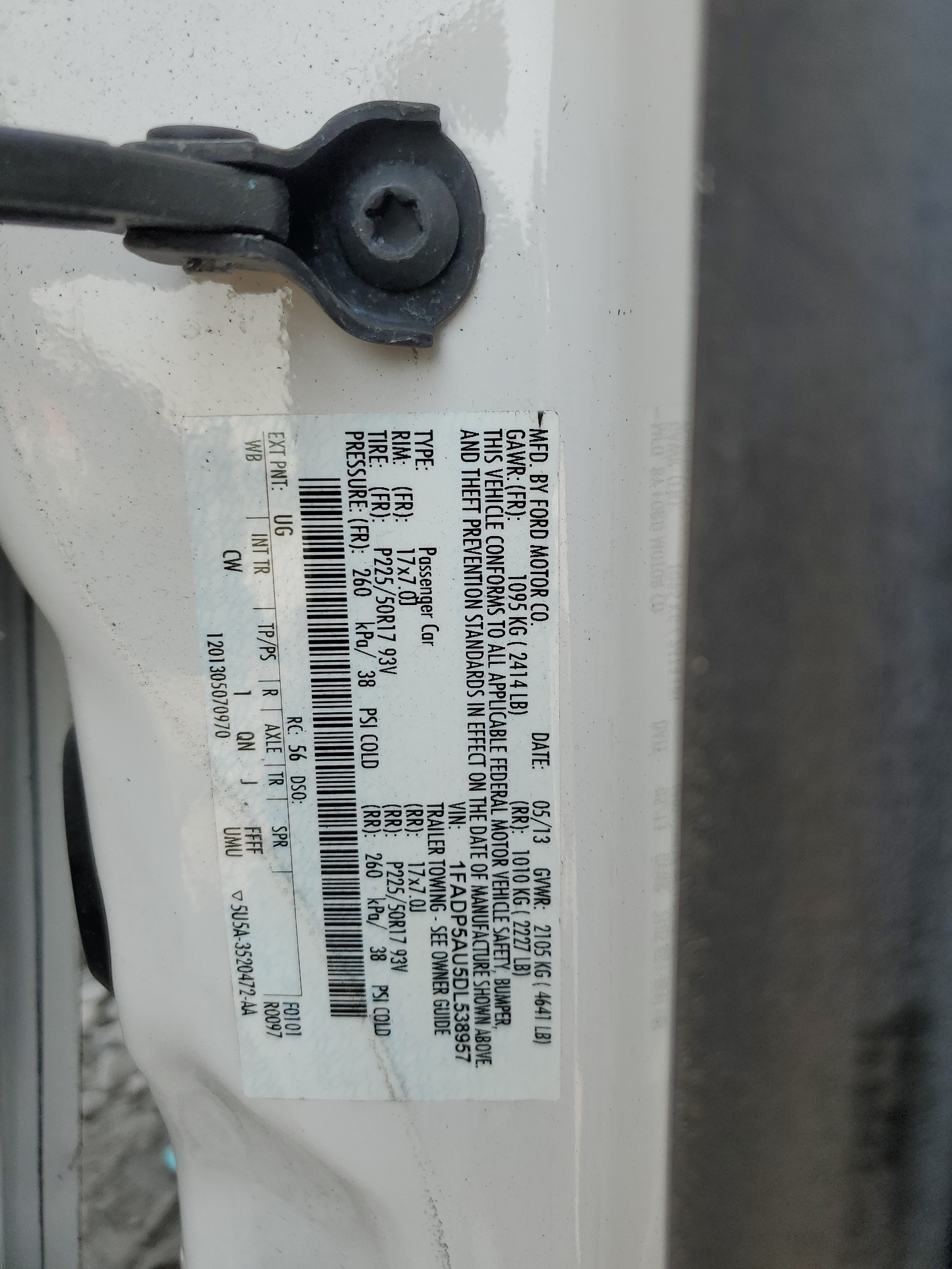 1FADP5AU5DL538957 2013 Ford C-Max Se