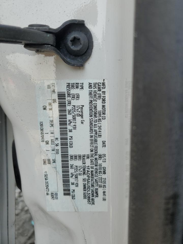 2013 Ford C-Max Se VIN: 1FADP5AU5DL538957 Lot: 63468804