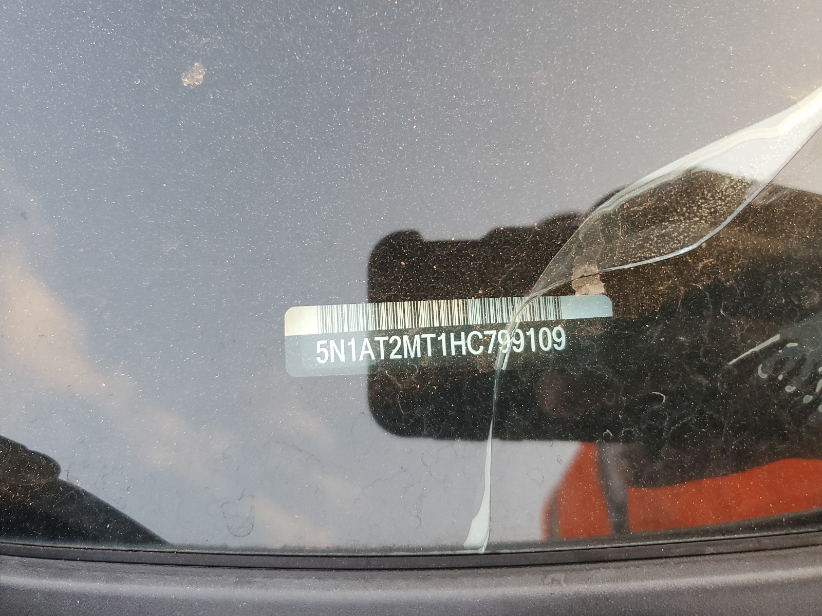 5N1AT2MT1HC799109 2017 Nissan Rogue S