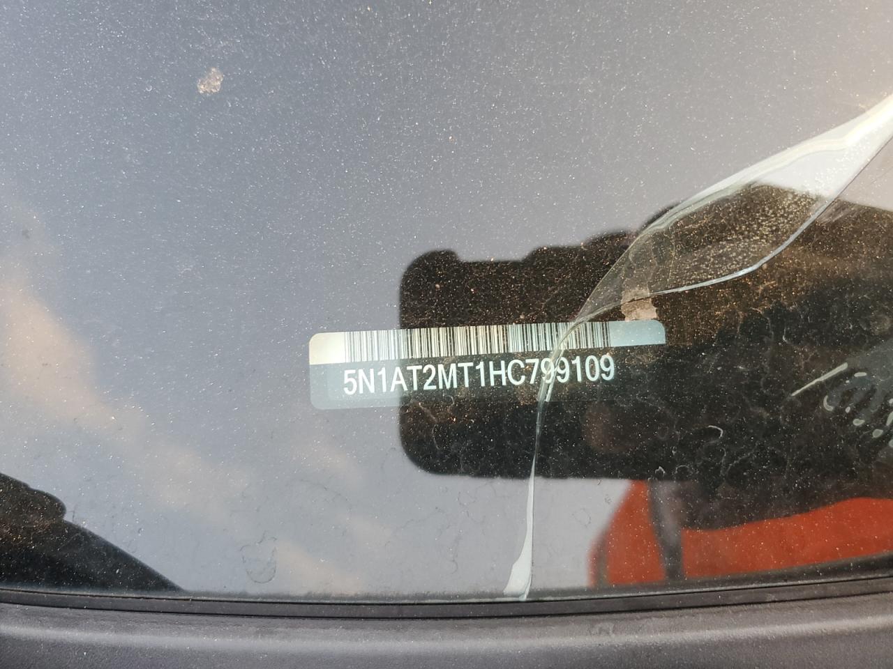 2017 Nissan Rogue S VIN: 5N1AT2MT1HC799109 Lot: 64548074