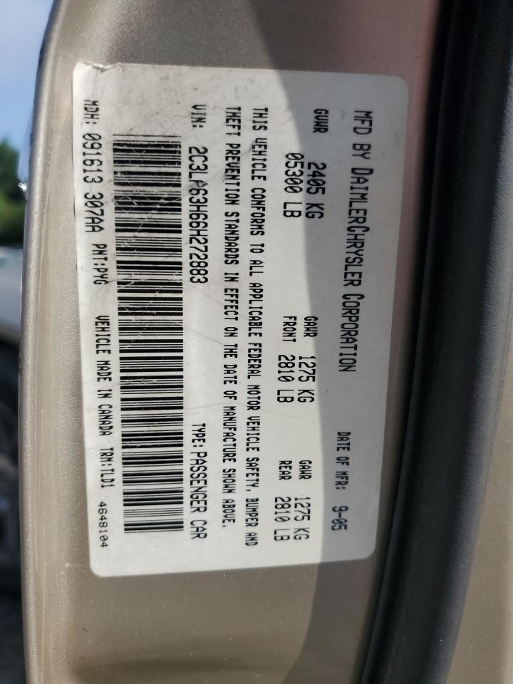 2006 Chrysler 300C VIN: 2C3LA63H66H272883 Lot: 64238654