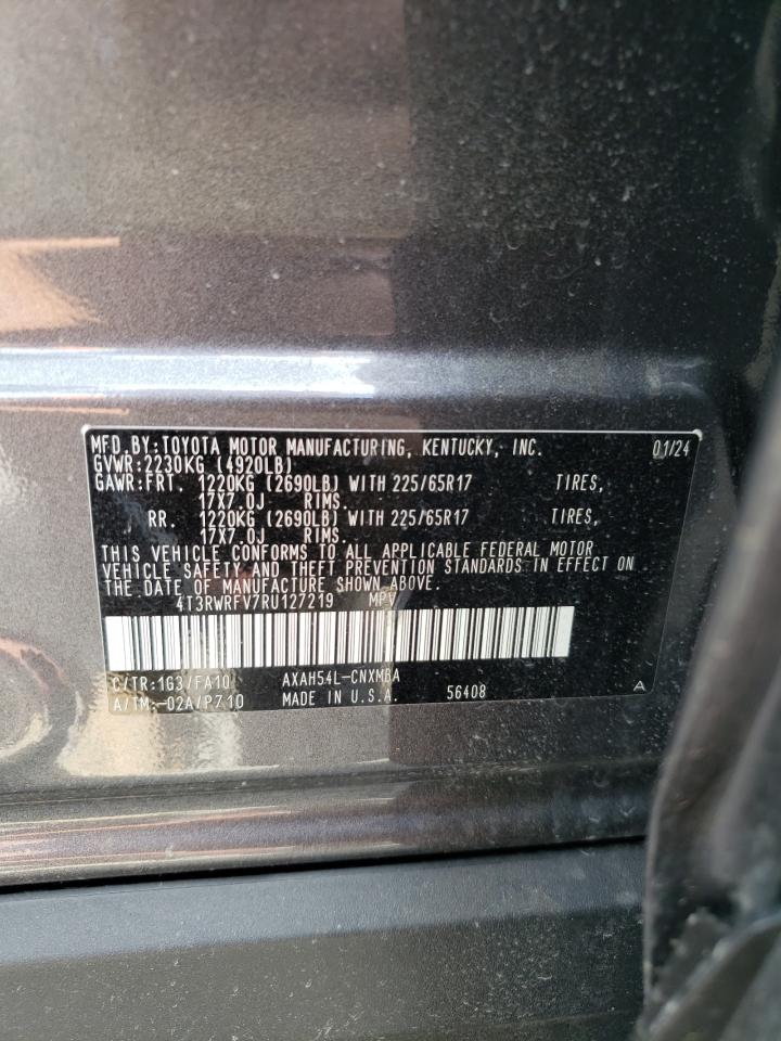 2024 Toyota Rav4 Xle VIN: 4T3RWRFV7RU127219 Lot: 64270334