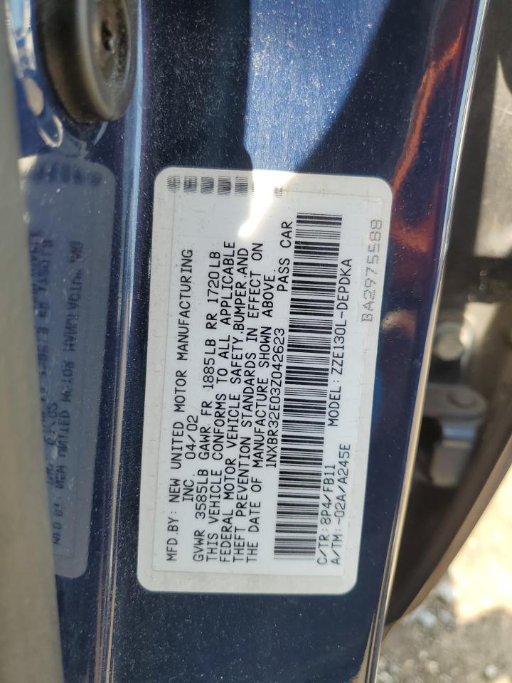 2003 Toyota Corolla Ce VIN: 1NXBR32E03Z042623 Lot: 63566024