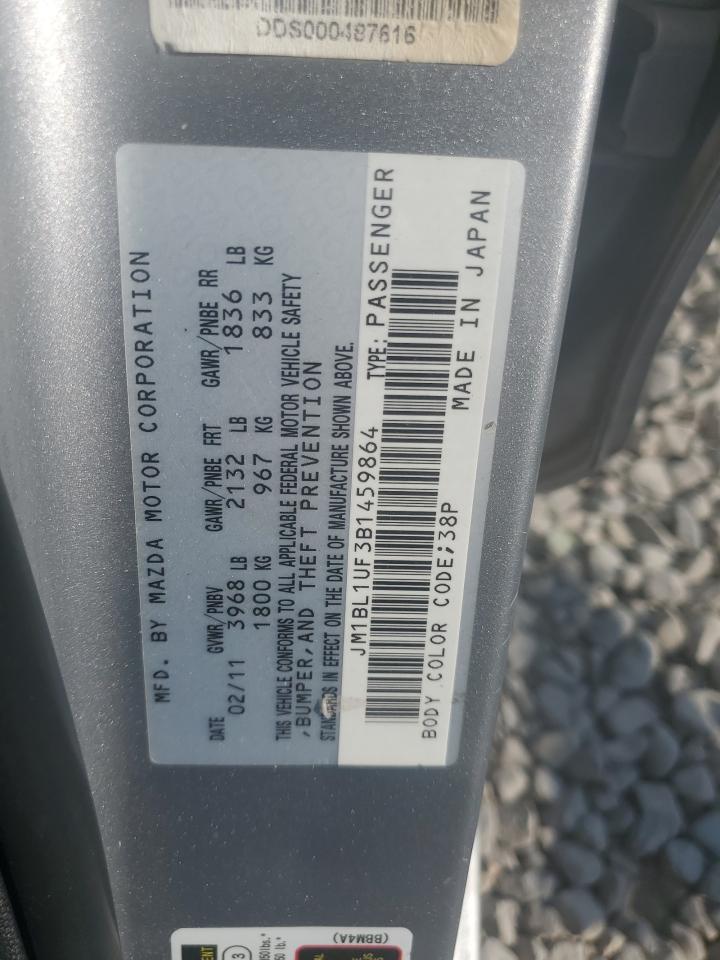 JM1BL1UF3B1459864 2011 Mazda 3 I