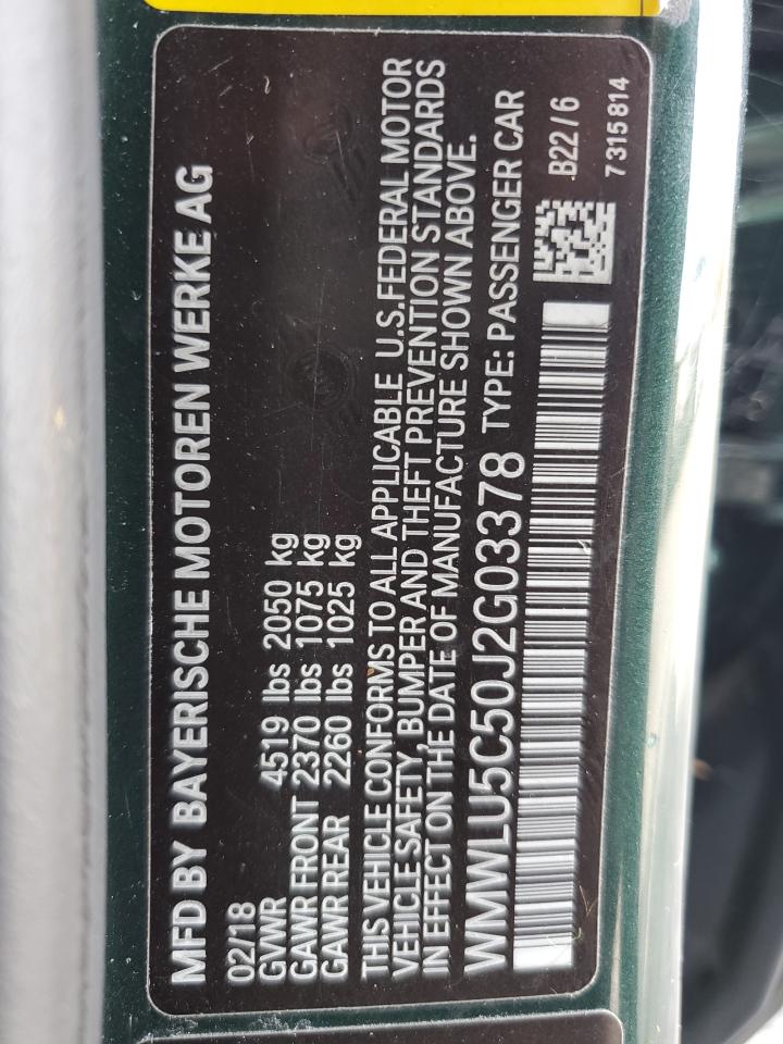 2018 Mini Cooper S Clubman All4 VIN: WMWLU5C50J2G03378 Lot: 63283704