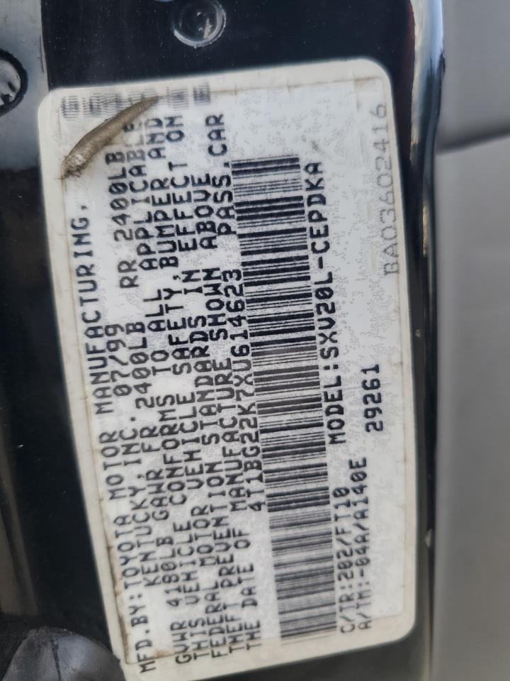 1999 Toyota Camry Ce VIN: 4T1BG22K7XU614623 Lot: 64387574