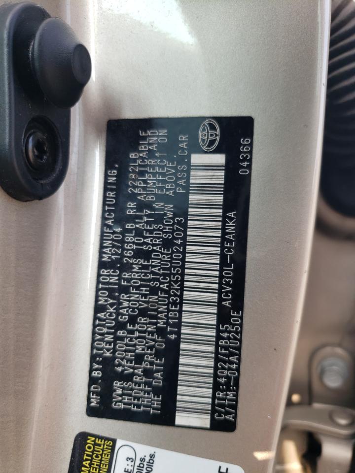 2005 Toyota Camry Le VIN: 4T1BE32K55U024073 Lot: 64176744