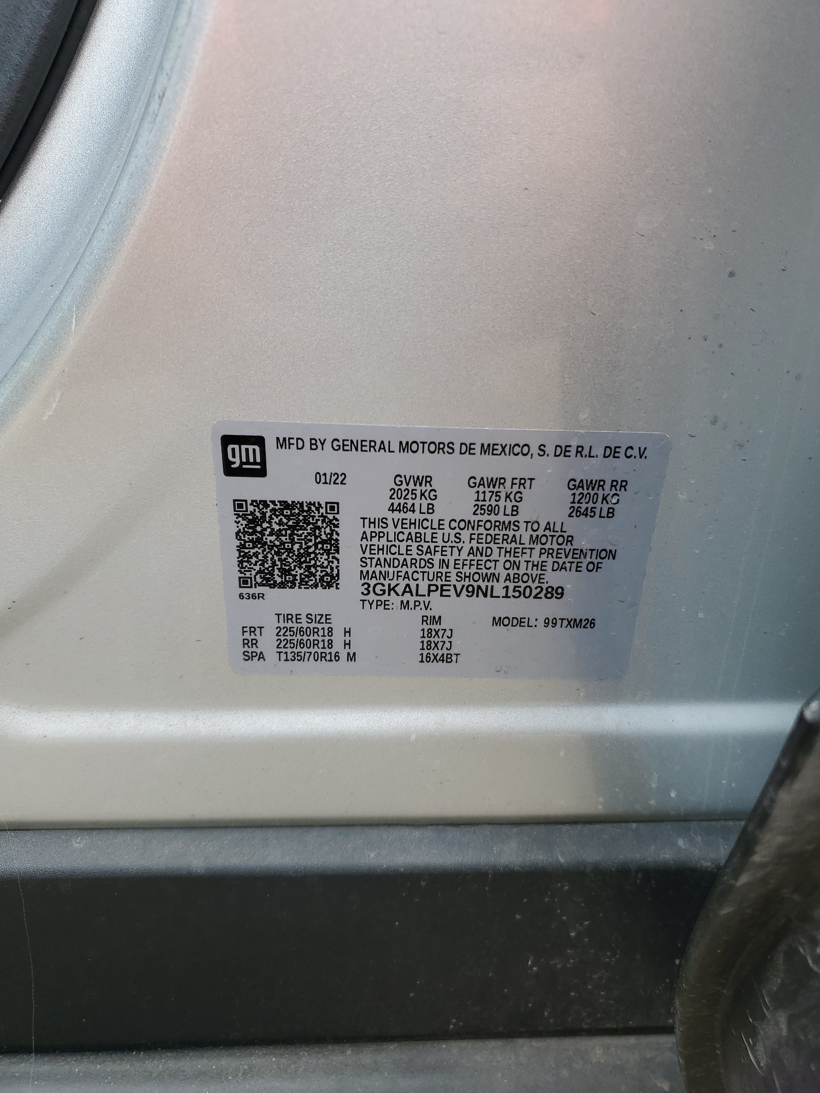 3GKALPEV9NL150289 2022 GMC Terrain Slt