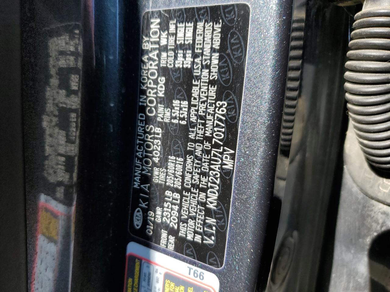 2020 Kia Soul Lx VIN: KNDJ23AU7L7017763 Lot: 64429914