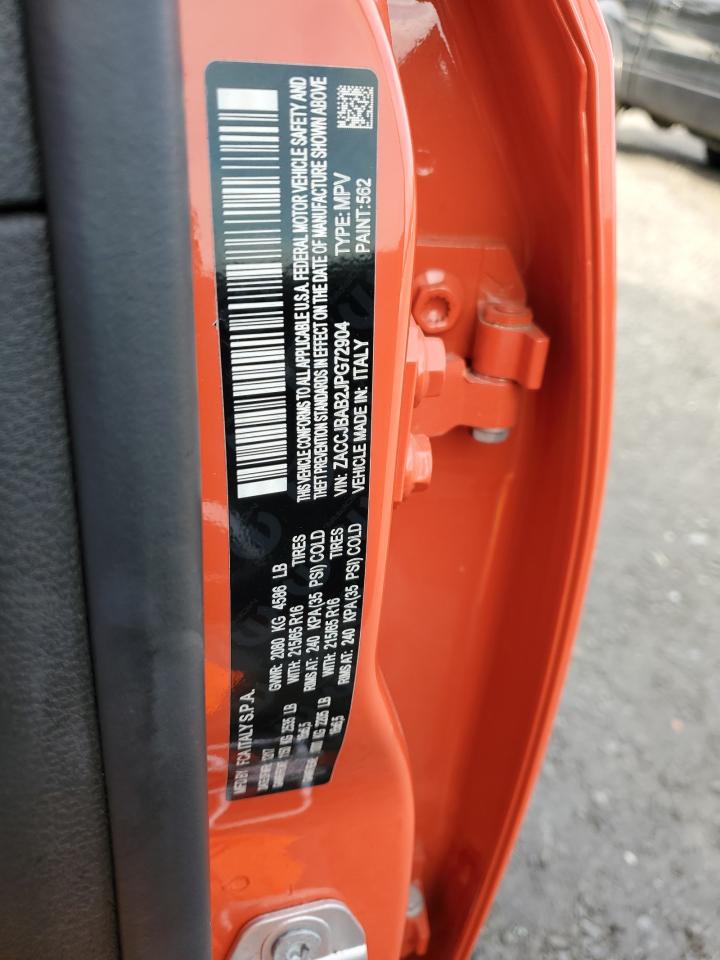 2018 Jeep Renegade Sport VIN: ZACCJBAB2JPG72904 Lot: 63654834