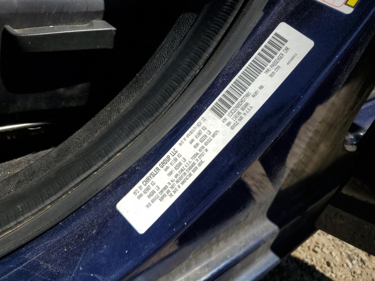 2013 Dodge Avenger Se VIN: 1C3CDZAB9DN577001 Lot: 62353234