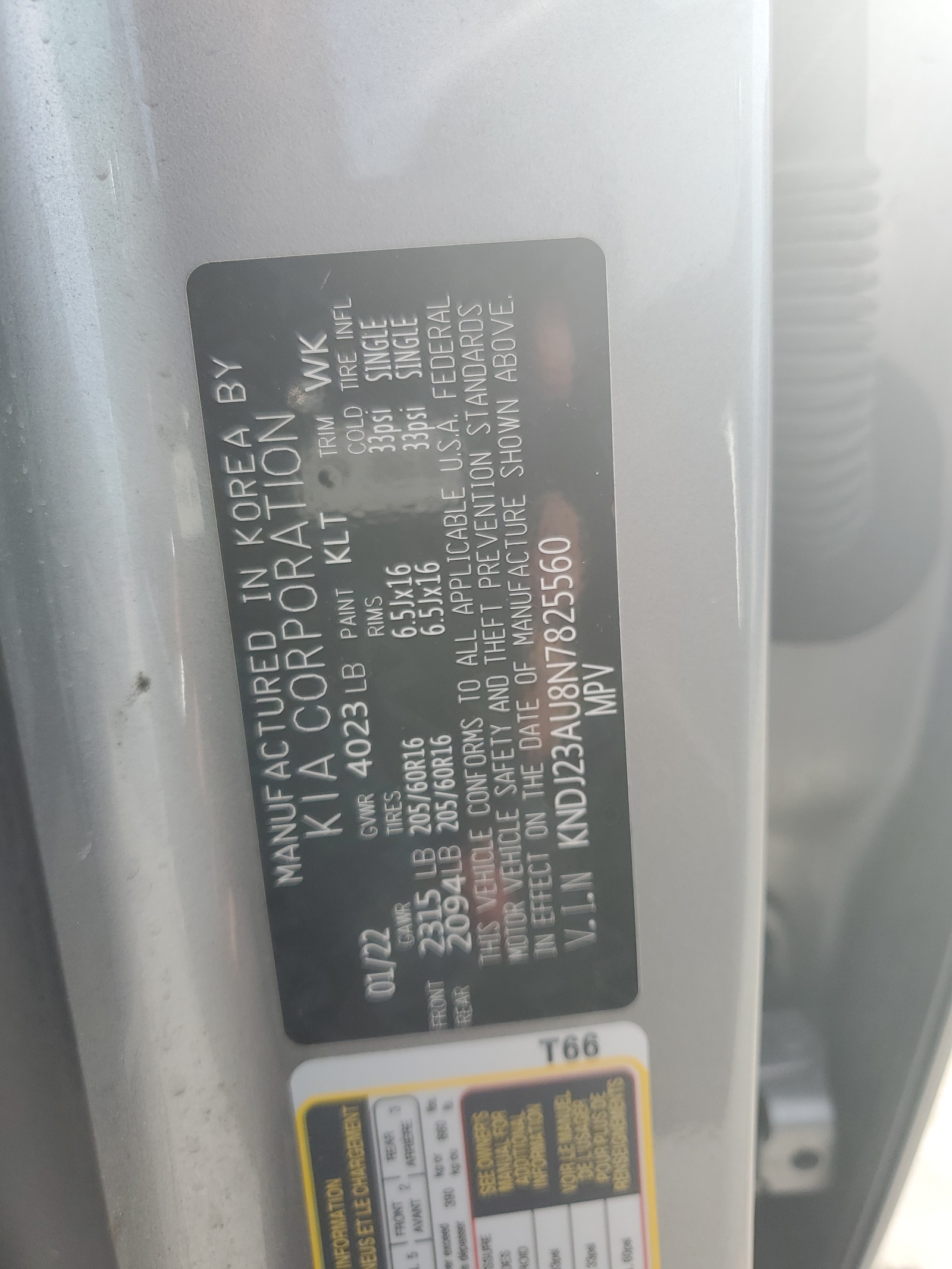 KNDJ23AU8N7825560 2022 Kia Soul Lx