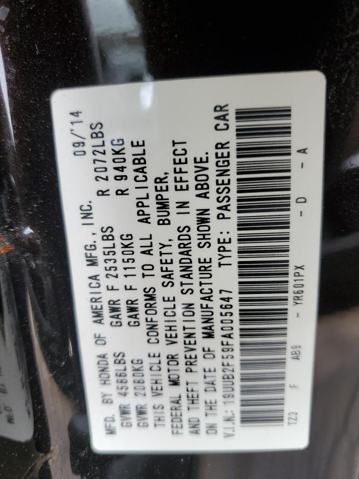 2015 Acura Tlx Tech VIN: 19UUB2F59FA005647 Lot: 62407954