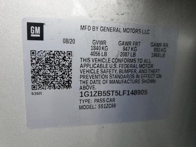 1G1ZB5ST5LF148905 Chevrolet Malibu LS 12