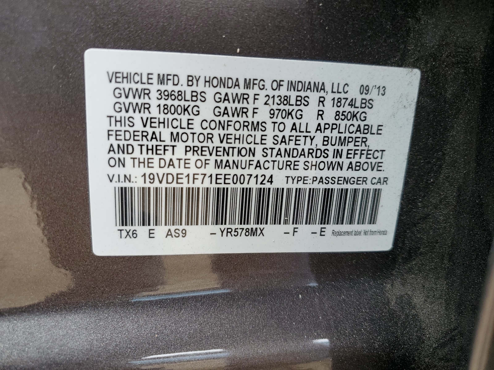 19VDE1F71EE007124 2014 Acura Ilx 20 Tech